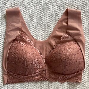 Lace Bralette No Bulge‎ Style in Rose Womens 4XL